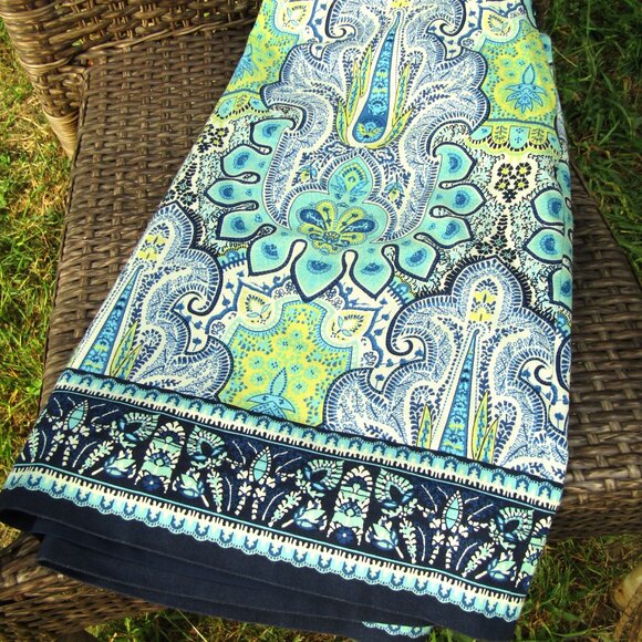 Talbots Mykonos paisley print A-line skirt size 12 - Picture 2 of 3